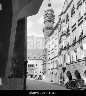 Ein Ausflug nach Österreich Innsbruck, Deutsches Reich 1930er Jahre. Un voyage à Innsbruck en Autriche, l'Allemagne des années 1930. Banque D'Images