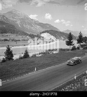 Ein Ausflug ins Unterinntal in Tirol, Deutsches Reich 1930er Jahre. Un voyage à la basse vallée de l'Inn, dans le Tyrol, l'Allemagne des années 1930. Banque D'Images