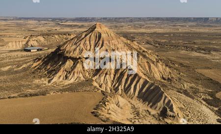 Le paysage de Bardenas Reales à Navarra, en Espagne Banque D'Images