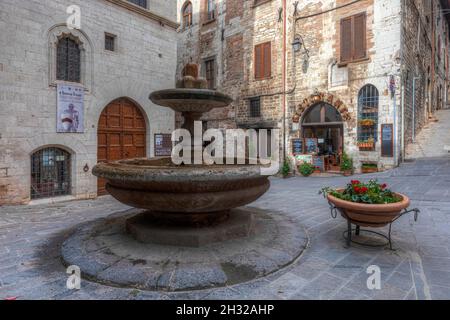 Gubbio, Pérouse, Ombrie, Italie Banque D'Images