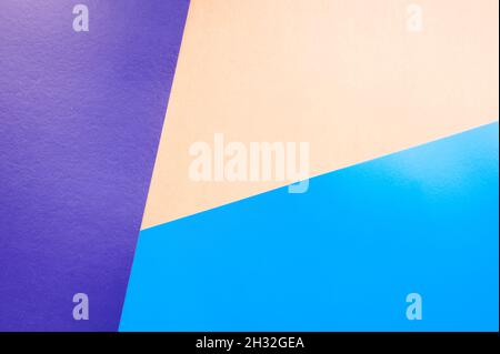 Texture abstraite de papier de couleur.Concept de minimalisme.Formes géométriques et lignes minimales dans des tons pastel. Banque D'Images
