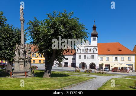 Radnice, Město Volyně, Jizni Cechy, Ceska republika / mairie, ville de Volyne, Bohême du Sud, République Tchèque Banque D'Images