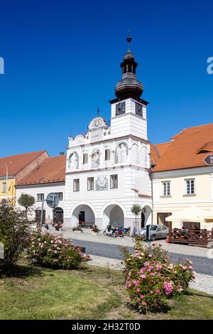 Radnice, Město Volyně, Jizni Cechy, Ceska republika / mairie, ville de Volyne, Bohême du Sud, République Tchèque Banque D'Images