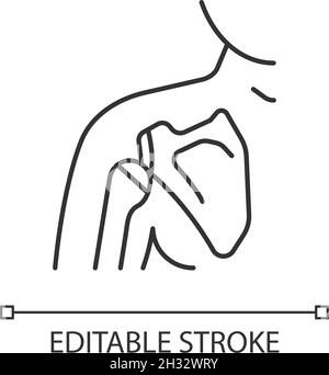 Icône linéaire de dislocation de liaison Illustration de Vecteur