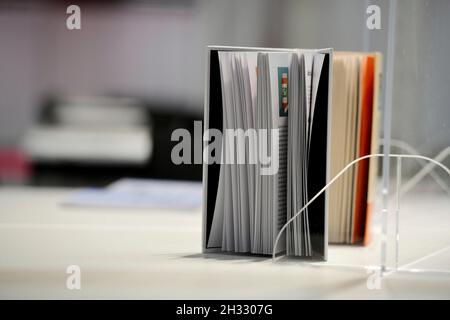 Francfort-sur-le-main, Allemagne.22 octobre 2021.Livres à la Foire de Francfort, Allemagne, ville de Francfort, 22.Octobre 2021.Credit: Frank May/dpa/Alay Live News Banque D'Images