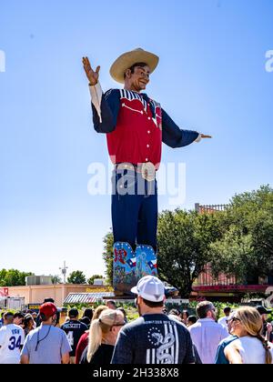 DALLAS, ÉTATS-UNIS - 19 octobre 2021 : The New Big Tex at the Texas State Fair, Dallas, États-Unis Banque D'Images