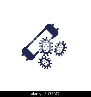 Icône de désinfection aux rayons UV, vecteur Illustration de Vecteur