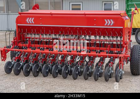 Semoir multifonctionnel semoir à disque double Agriculture machine Banque D'Images