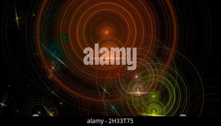 Abstract fractal illustration utile comme un arrière-plan Banque D'Images