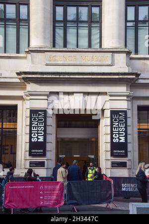 Extérieur du musée des Sciences, South Kensington.Londres, Royaume-Uni 24 octobre 2021. Banque D'Images