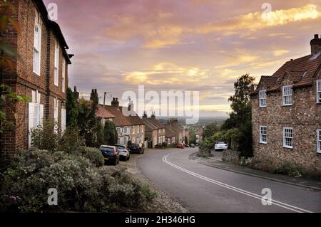 West Way dans le village du North Yorkshire de Crayke York Banque D'Images