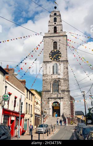 Cork, Comté de Cork, République d'Irlande.Eire.Tour d'horloge de l'église Sainte-Anne qui contient les cloches Shandon. Banque D'Images