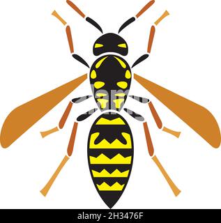 Illustration vectorielle Wasp Illustration de Vecteur