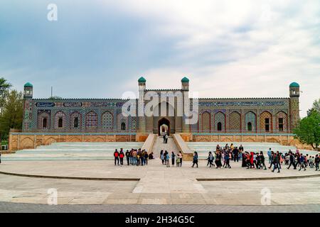 12 avril 2021 - Kokand, Ouzbékistan: Le Palais de Khudayar Khan, connu sous le nom de Perle de Kokand, était le palais du dernier souverain du Khanate Kokand, Khudayar Khan Banque D'Images