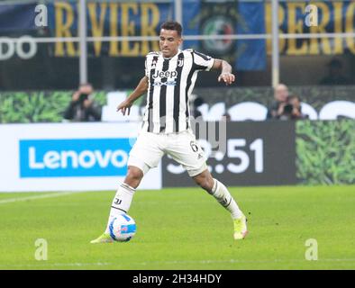 MILAN ITALIE- octobre 24 Stadio G Meazza Danilo Luiz Da Silva pendant la série Un match entre le FC Inter et le FC Juventus au Stadio G. Meazza le 24 octobre 2021 à Milan, Italie. Banque D'Images