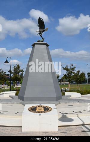 TUSTIN, CALIFORNIE - 24 octobre 2021 : Memorial au Veterans Sports Park de Tustin Legacy. Banque D'Images