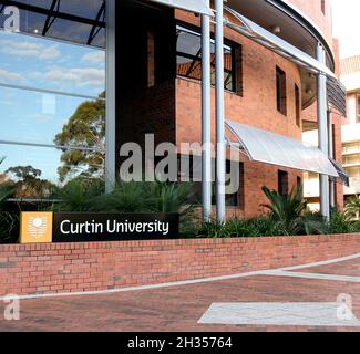 Bâtiment à l'Université Curtin Bentley Campus, Perth Australie occidentale Banque D'Images