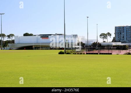 Curtin Stadium, Oval et courts de tennis sur le campus Bentley de l'Université Curtin, Perth, Australie Banque D'Images