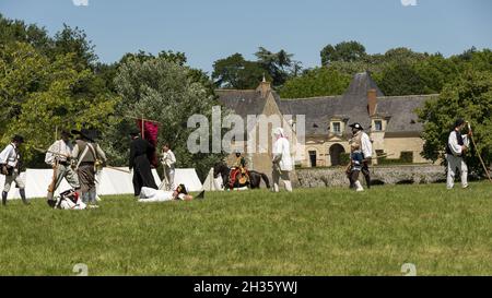 Reconstitution du Château du Plessis-Bourré du premier Empire Napoléon Bonaparte Banque D'Images