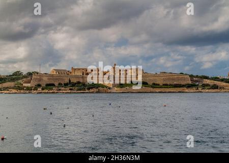 Fort Manoel sur l'île Manoel à Gzira, Malte Banque D'Images