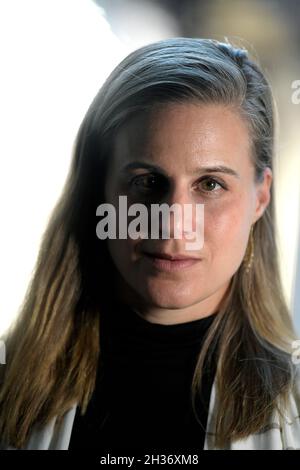 Lauren Groff, auteure américaine, photographiée à Stockholm, Suède, le 13 octobre, 2021. photo Janerik Henriksson / TT code 10010 Banque D'Images