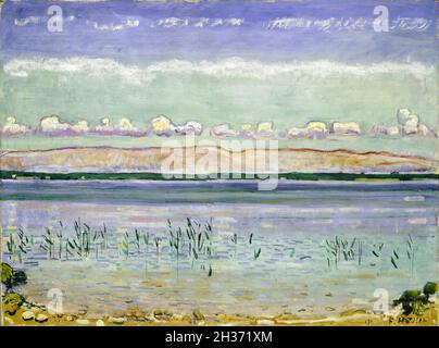 Ferdinand Hodler, Lac Léman, avec les collines du Jura, peinture de paysage, 1911 Banque D'Images