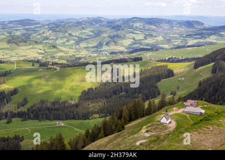 Vue de Kronberg à la région d'Appenzell Banque D'Images