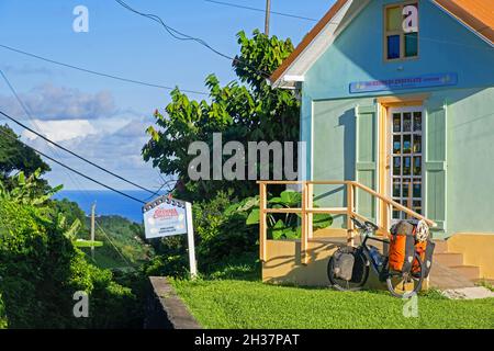 Petite boutique de la Grenada Chocolate Company sur l'île de Grenade, Antilles dans la mer des Caraïbes Banque D'Images