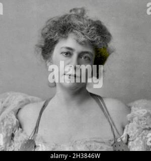 Frances Benjamin Johnston photographie vintage - artiste peintre américain Alice Pike Barney Banque D'Images