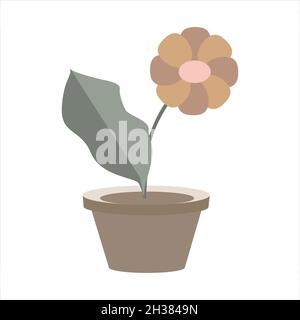 Illustration vectorielle.Des tantes dans un pot.Style plat. Illustration de Vecteur