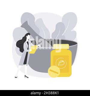 Illustration du vecteur de concept abstrait de l'homéopathie. Illustration de Vecteur