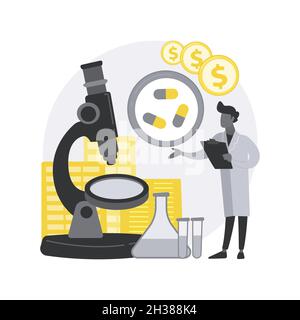 Illustration du vecteur du concept abstrait commercial pharmacologique. Illustration de Vecteur