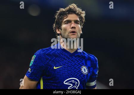 Marcos Alonso #3 de Chelsea pendant le match dans, le 10/26/2021.(Photo de Mark Cosgrove/News Images/Sipa USA) crédit: SIPA USA/Alay Live News Banque D'Images