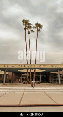 L'hôtel de ville de Palm Springs est fermé pendant une pandémie Banque D'Images