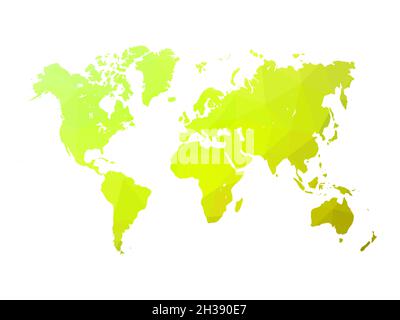Carte du monde poly basse Illustration de Vecteur