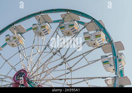 Boise, Idaho - 20 août 2021 : gros plan de la grande roue de l'ouest de l'Idaho State Fair Banque D'Images