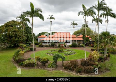 MacKay, Queensland, Australie - octobre 2021 : construction d'une ferme classée au patrimoine historique par une famille agricole pionnière en 1915, Greenmount Hom Banque D'Images