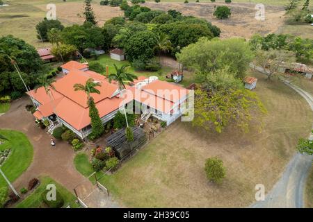 MacKay, Queensland, Australie - octobre 2021 : construction d'une ferme classée au patrimoine historique par une famille agricole pionnière en 1915, Greenmount Hom Banque D'Images