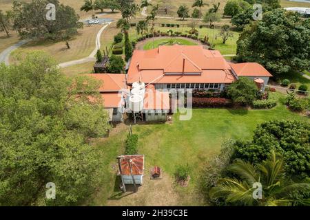 MacKay, Queensland, Australie - octobre 2021 : construction d'une ferme classée au patrimoine historique par une famille agricole pionnière en 1915, Greenmount Hom Banque D'Images