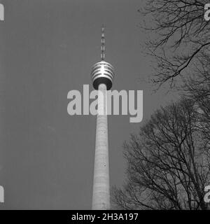 Der Fernsehturm à Stuttgart, Allemagne 1950er Jahre.Tour de télévision de Stuttgart, Allemagne des années 1950. Banque D'Images