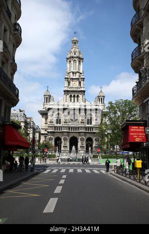 France, Paris, Église de la Sainte Trinité Banque D'Images