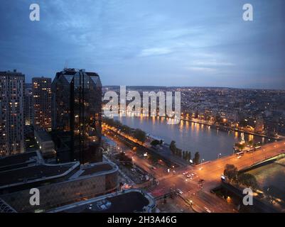 France, Paris, Seine River Banque D'Images