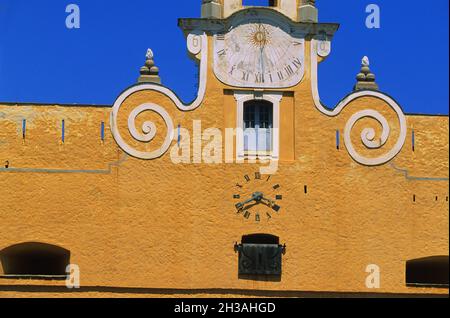 FRANCE.CORSE DU NORD (2B) BASTIA.ÉGLISE.FACE SOLAIRE Banque D'Images