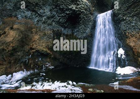 FRANCE.ARDECHE (07) CASCADE RAY-PIC Banque D'Images