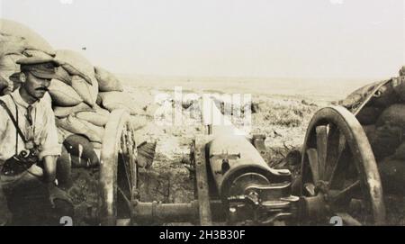 Les troupes australiennes et néo-zélandaises à Gallipoli en WW1, 1915 Banque D'Images