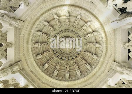 01 02 2009 Architecture BAPS Temple Swaminarayan Bhavnagar-district Bhavnagar-Gujarat Inde Banque D'Images