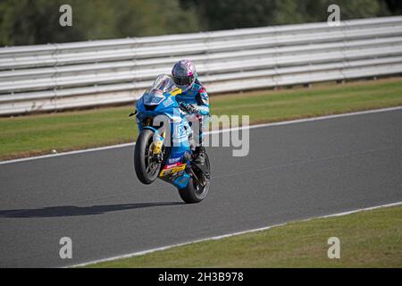 Quattro Group British Supersport/British GP2, 13, Lee Johnston, Yamaha, Ashcourt Racing Banque D'Images