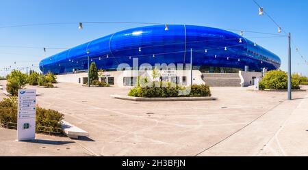 Accès nord au Stade Océane, un stade polyvalent de 25000 places au Havre, France, stade du club Athlétique du Havre (HAC) Banque D'Images