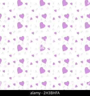 Motif coeurs sans coutures. Texture de répétition vectorielle. Illustration de Vecteur