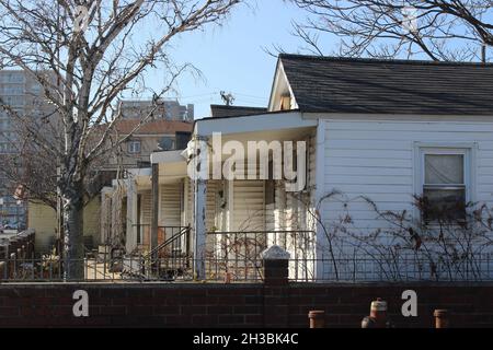 Beach Bungalows, Seaside, Rockaway Park, Queens, New York Banque D'Images